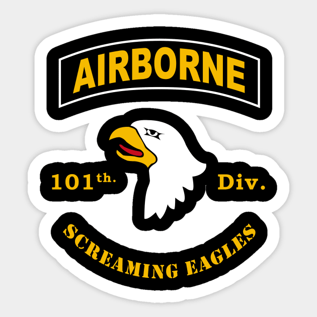 Airborne 101 Sticker by yukiotanaka